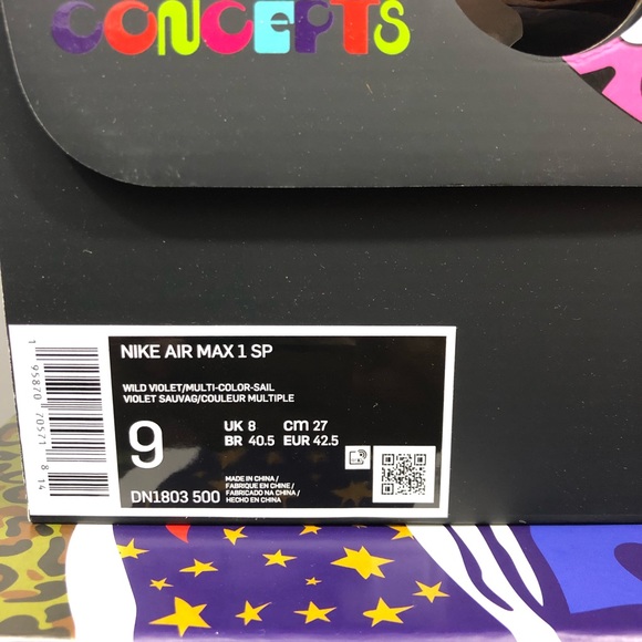 Nike x Concepts Air Max 1 SP "Far Out" Special Box ☮️✌️ - Picture 6 of 7